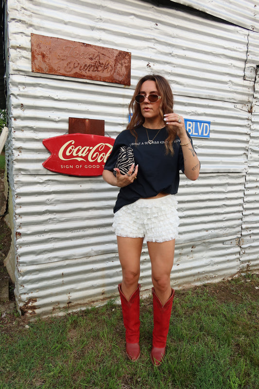 Athena Micro Ruffle Shorts