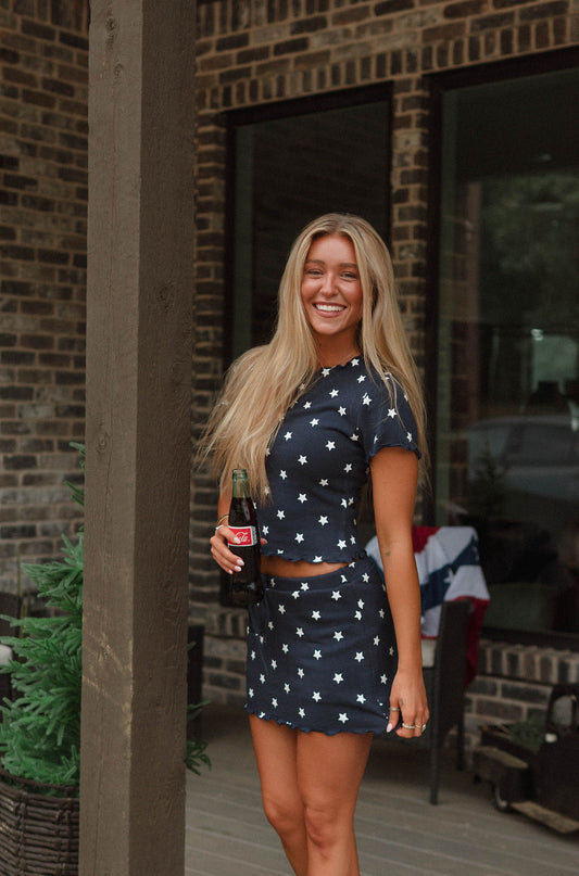 Star Spangled Skirt Set