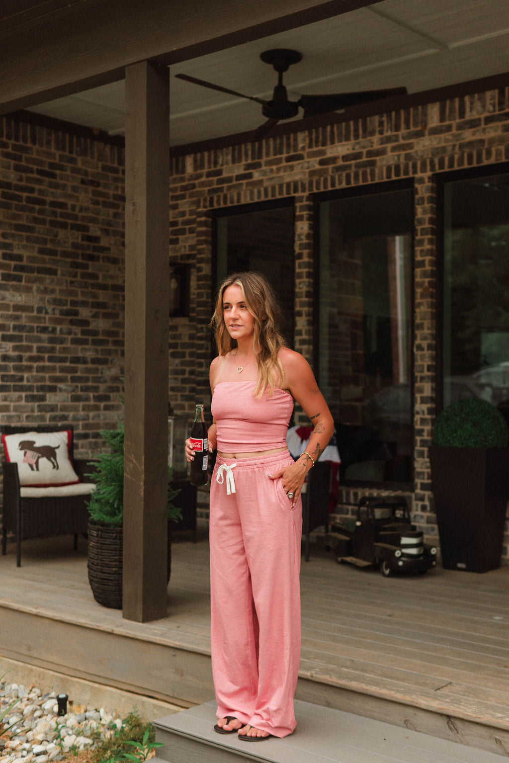 Electric Striped Set - Red and White