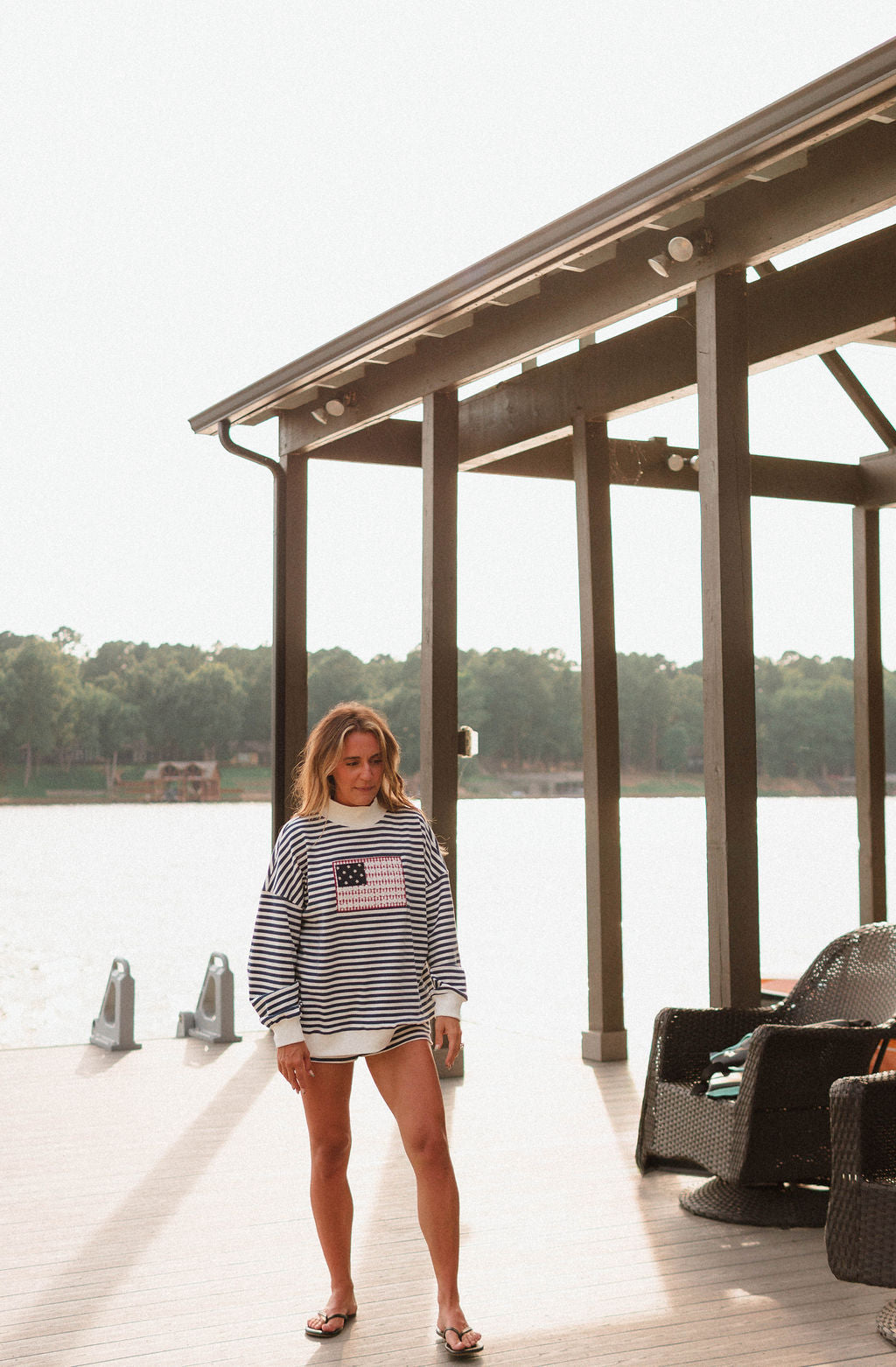 American Flag Mockneck Set