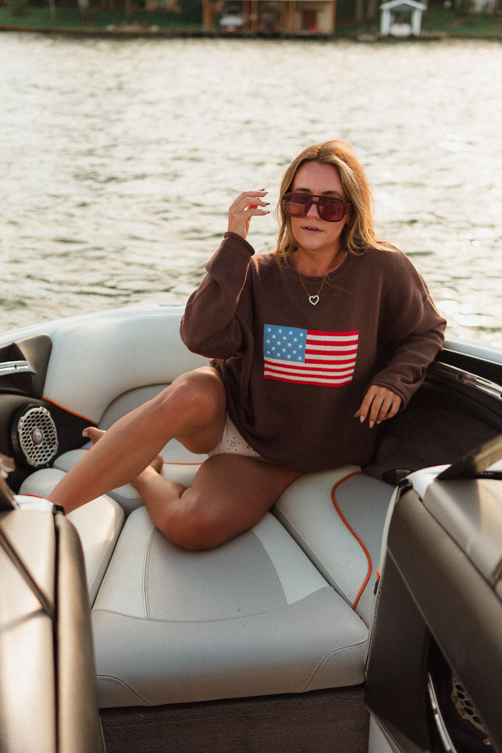 Freedom Knit Flag Sweater