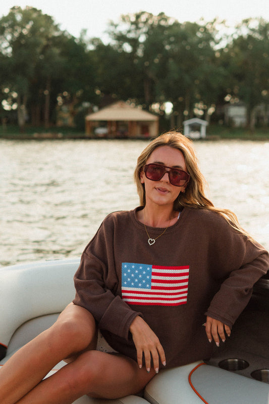 Freedom Knit Flag Sweater