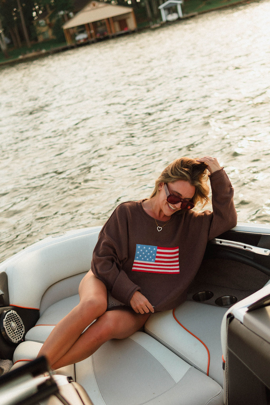 Freedom Knit Flag Sweater