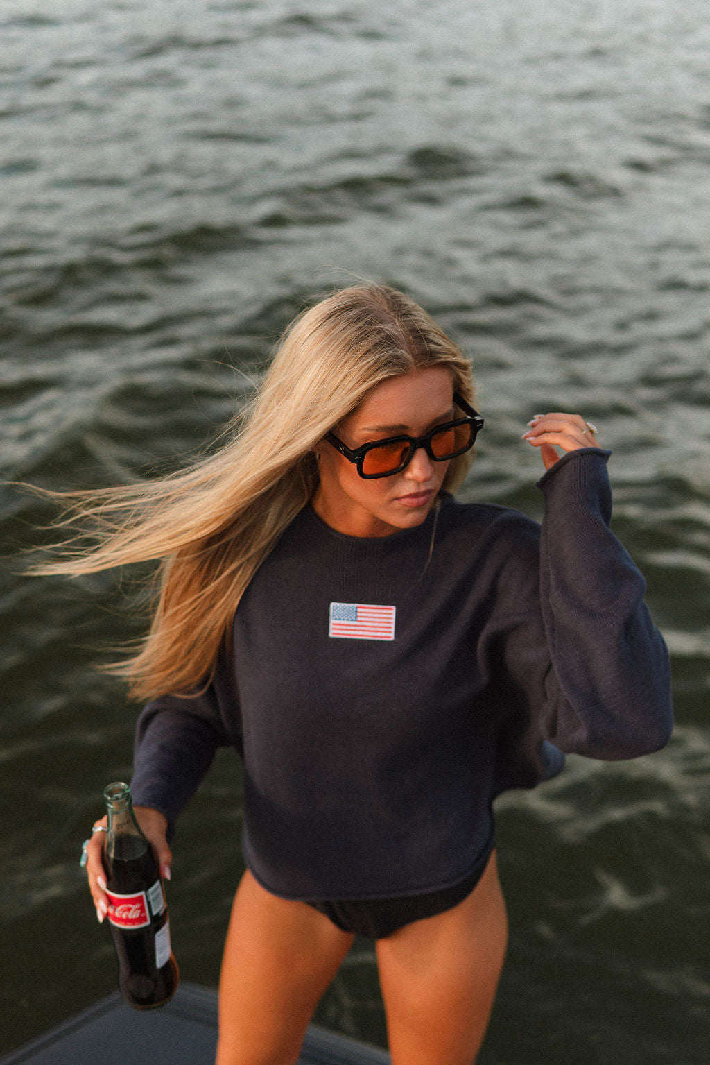 Classic Navy Knit Sweater