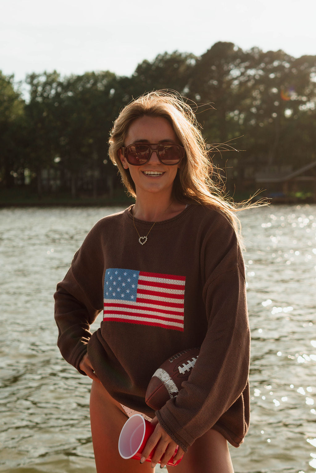 Freedom Knit Flag Sweater