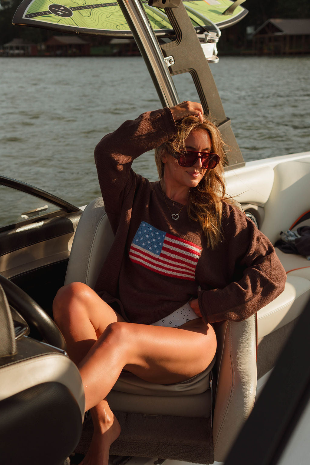 Freedom Knit Flag Sweater