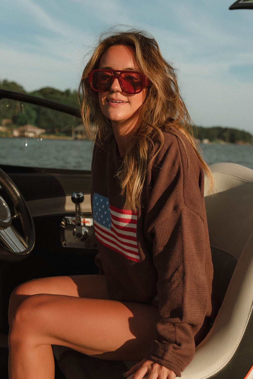 Freedom Knit Flag Sweater