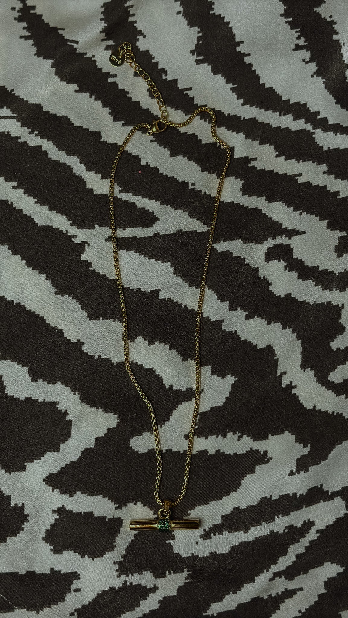 Crystal Bar Necklace