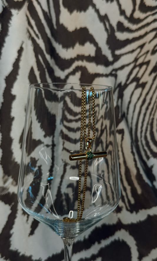 Crystal Bar Necklace