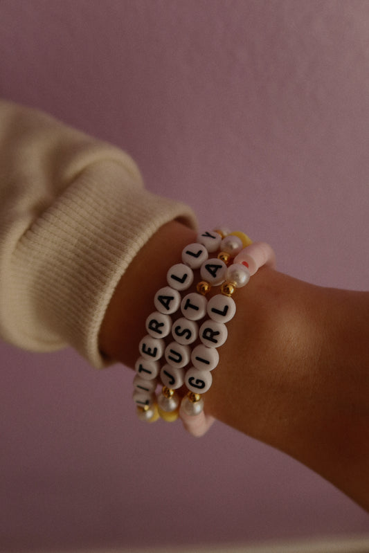 "Literally Just A Girl" Friendship Bracelet