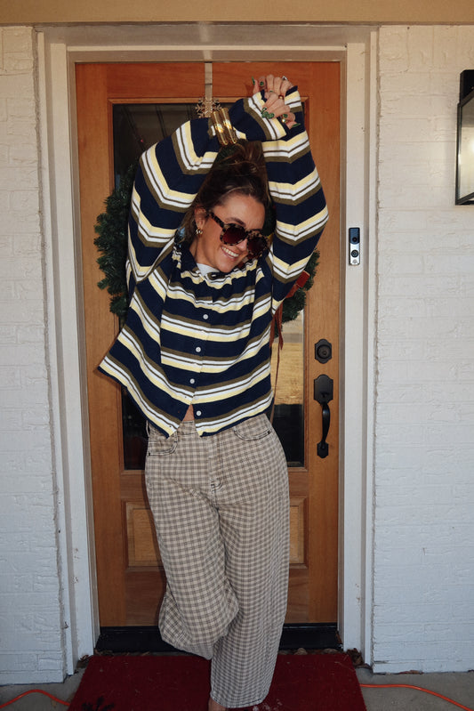 Hudson Stripe Cardigan